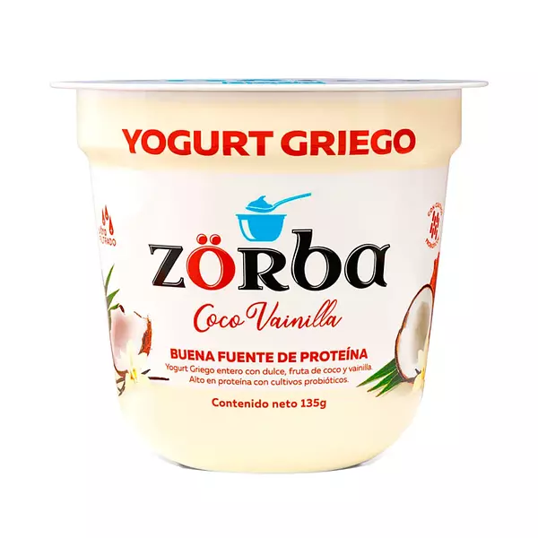 Yogurt Griego Zorba Entero Cocovainilla 135g