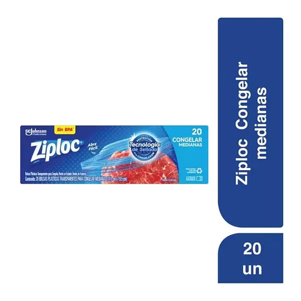 Ziploc Para Congelar Alimentos Med