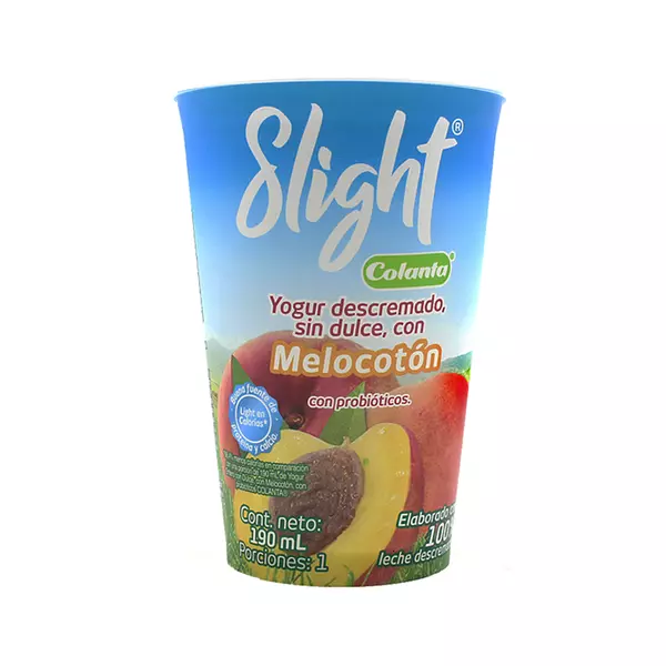 Yogurt Colanta Slight Melocoton 190ml