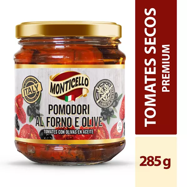 Tomates Con Aceite De Oliva Monticello 285g