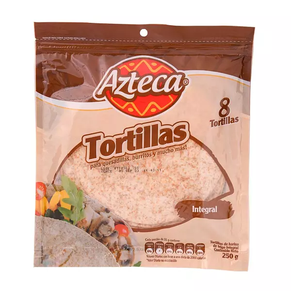 Tortilla Azteca Integrals 8 Und/250g