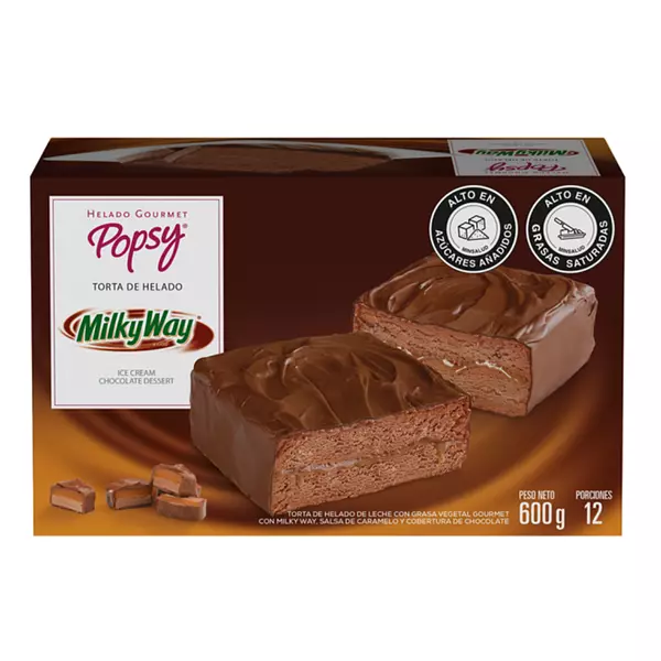 Torta De Helado Popsy Milky Way 600g