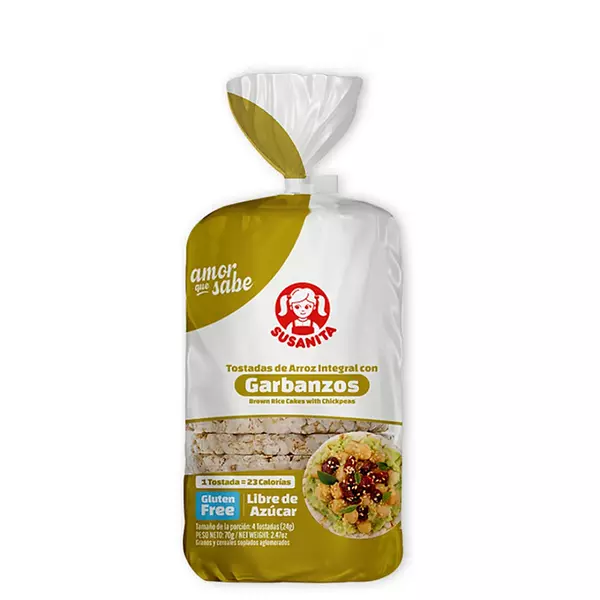 Tostada Susanita Arroz Int. Garbanzo 70g