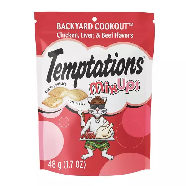 Snacks Gatos Temptations Mix Carnes 48g