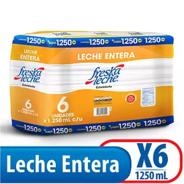 Leche Freska Leche Entera Sixpack 1250ml