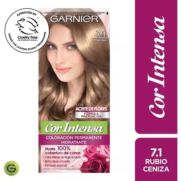 Tinte Garnier Cor Intensa Rubio Cenizo 7.1