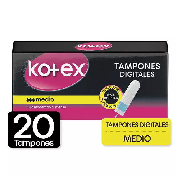 Tampones Digitales Kotex Medio 20 Und