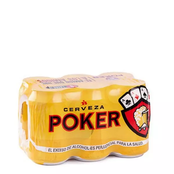 Cerveza Poker Sixpack Lata 330ml