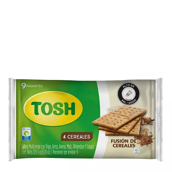 Galleta Tosh Fusión de Cereales 25.5g*9 Und