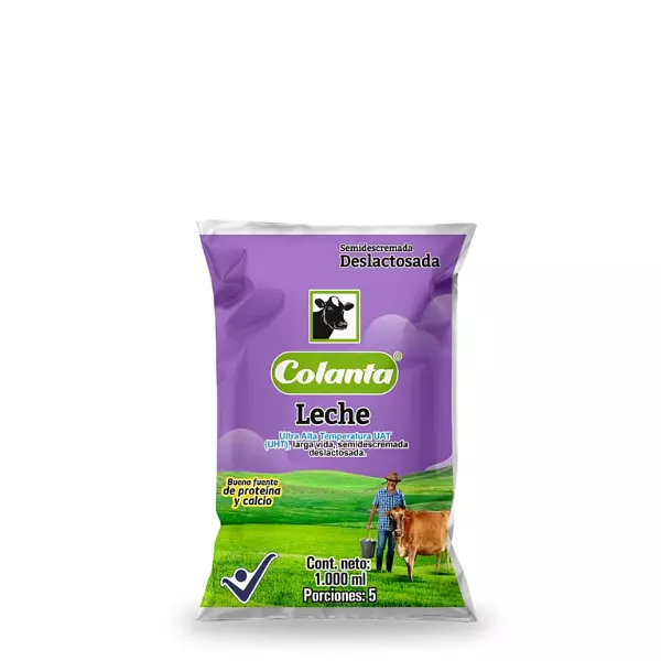 Leche Colanta Deslactosada Bolsa 1000ml