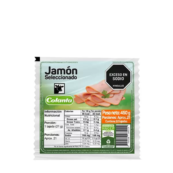 Jamon Colanta Seleccionado 450g