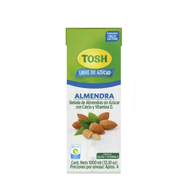 Bebida de Almendra Sin Azucar Tosh 1l