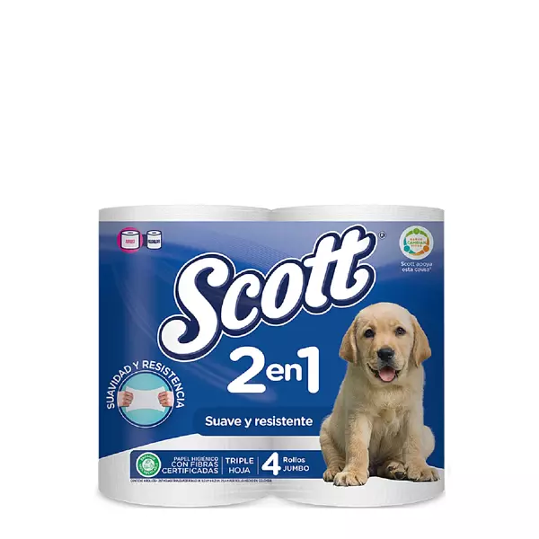 Papel Higienico Scott T.H. Azul 4*30 M