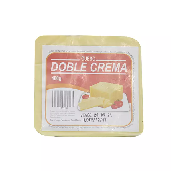 Queso Doble Crema 400g