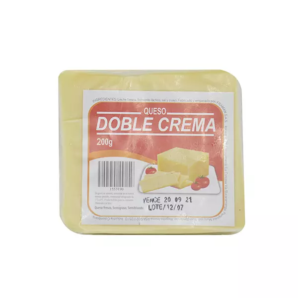 Queso Doble Crema 200g