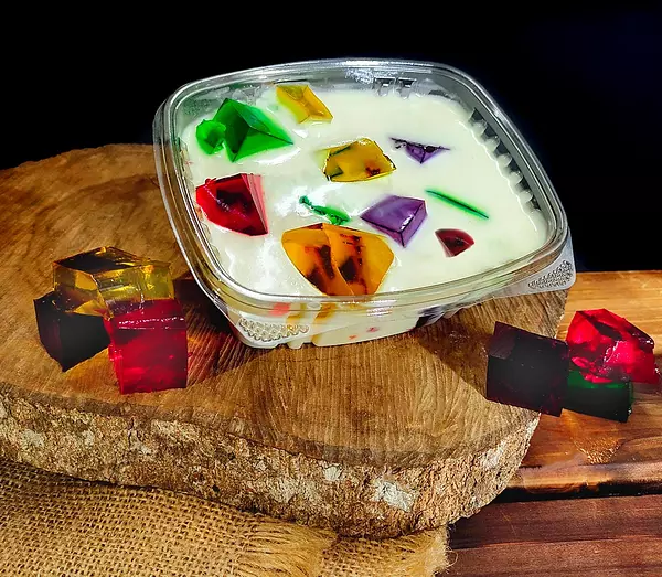 Súper Postre de Gelatina de Colores