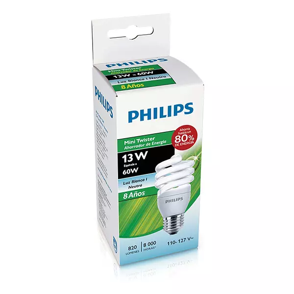 Bombillo Philips Twister 13w