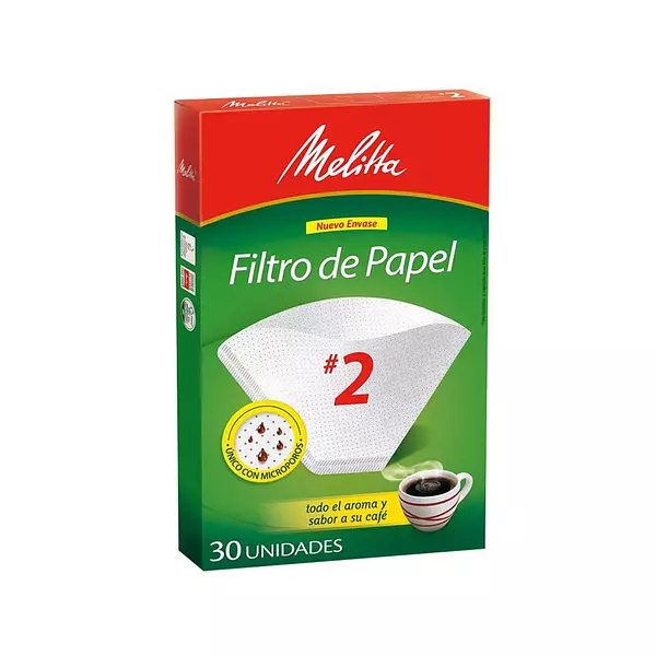 Filtro para Cafe Melitta #2 30 Und