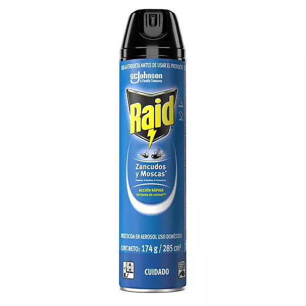 Insecticida Raid x 285cc Aer Matavo Azul