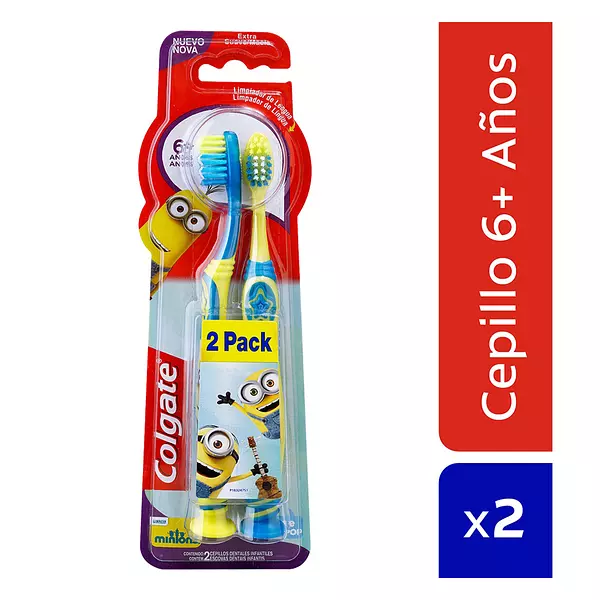 Cepillo Dental Colgate Niños 6+ Minions 2 Und