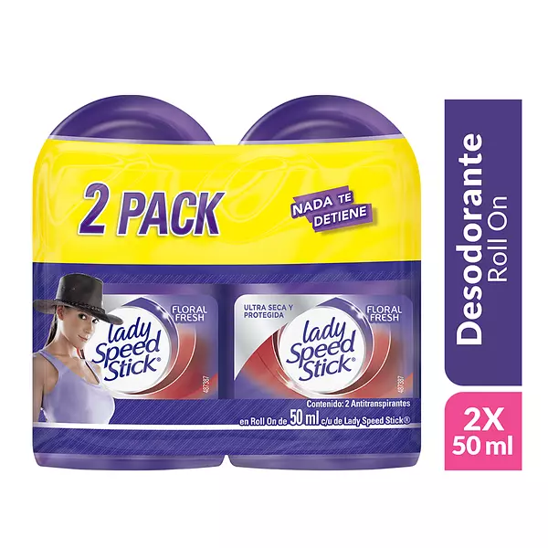 Desod Lady Speed Stick RollOn Floral Duo 50g