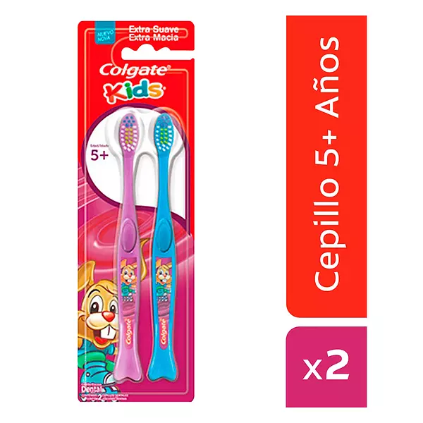 Cepillo Dental Colgate Kids Extra Suave 5+ Duo