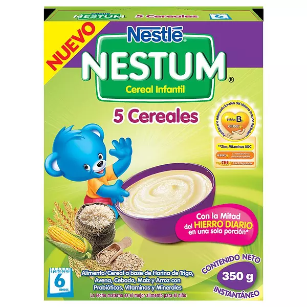 Cereal Infantil Nestum x 350gr 5 Cer