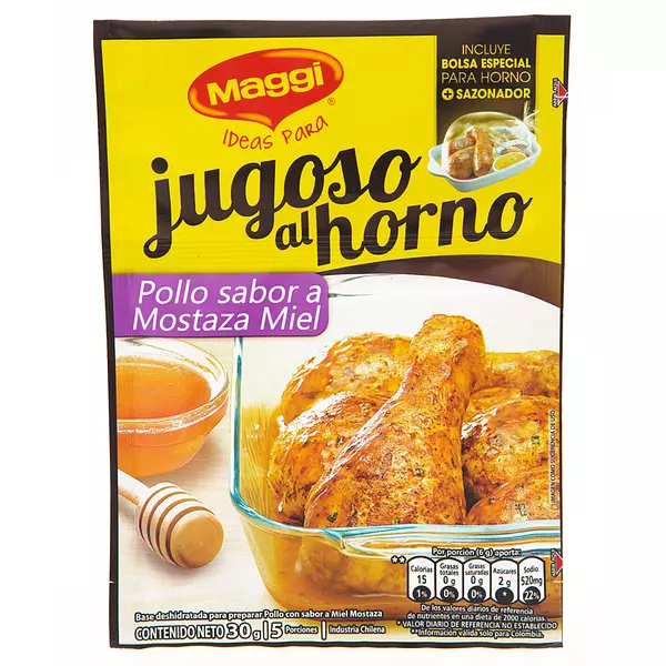 Maggi Base Jugoso Al Horno 30 Pollo Mostaza Miel