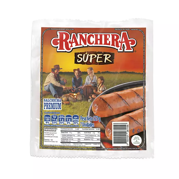 Salchicha Ranchera Super 525g