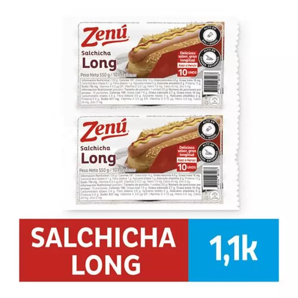 Salchicha Zenu Long Duo 1100g