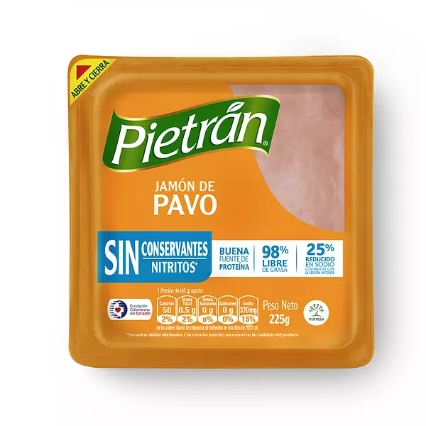 Jamon Pietran Pavo S/C 225g