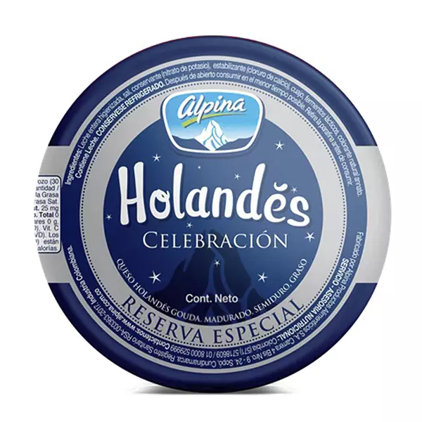 Queso Holandes Navideño Alpina 750g