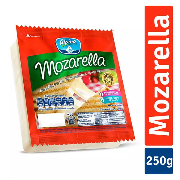 Queso Mozarella Alpina 250g