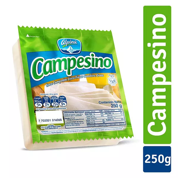 Queso Campesino Alpina 250g