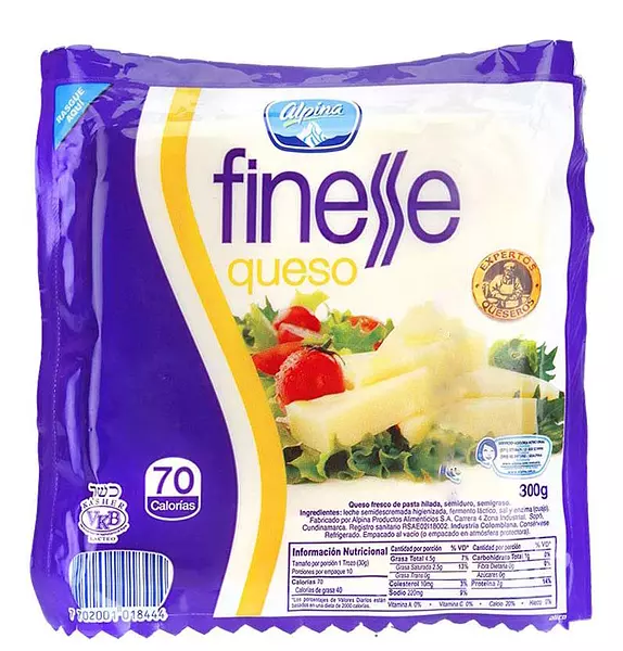 Queso Mozarella Finesse 300g