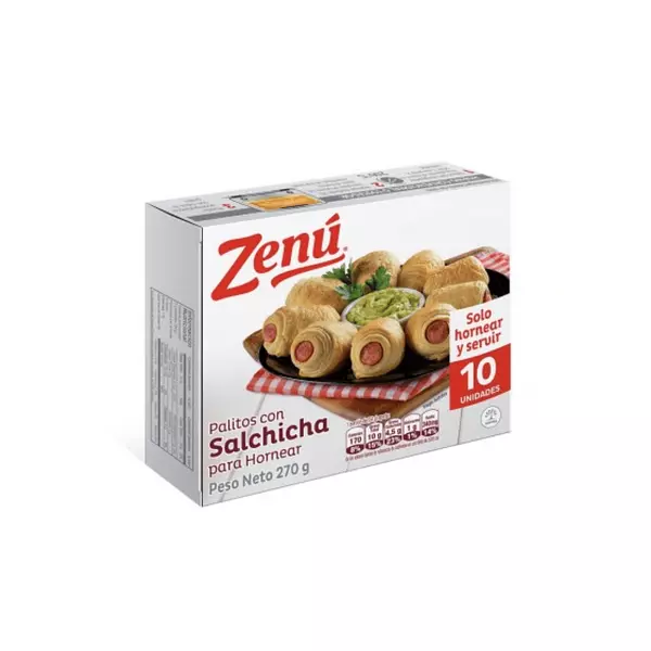 Palitos Zenu con Salchicha para Hornear 270g