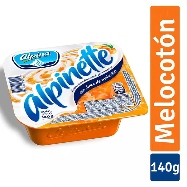 Alimento Lacteo Alpinette Melocotón 140g