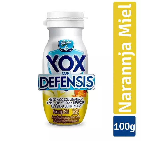 Alimento Lacteo Yox Naranja Miel 100g