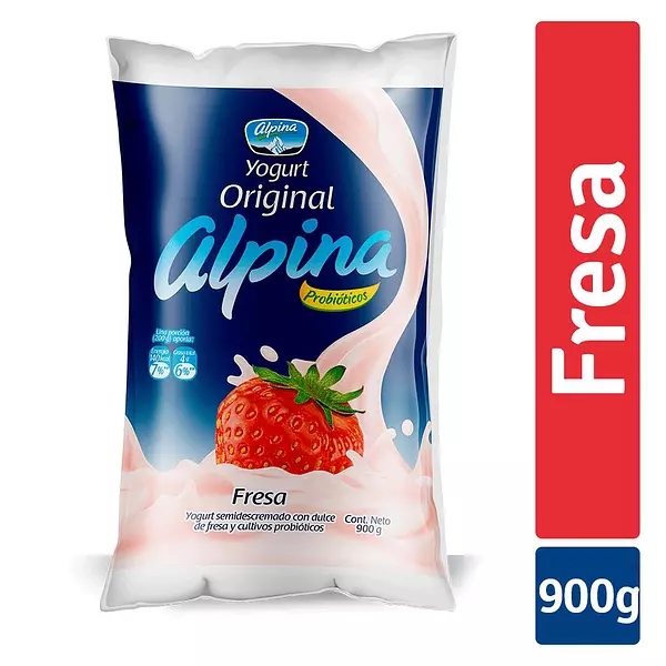 Yogurt Alpina Fresa 900g