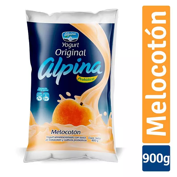 Yogurt Alpina Melocotón 900g