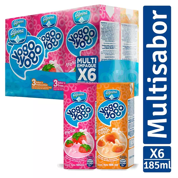 Alimento Lacteo Yogoyogo Multisabor Multipack 150g