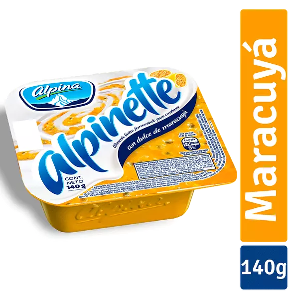 Alimento Lacteo Alpinette Maracuya 140g