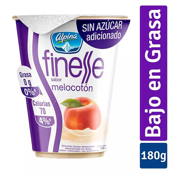 Yogurt Finesse Melocotón 180g