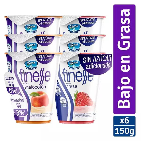 Yogurt Finesse Surtido Sixpack 150g