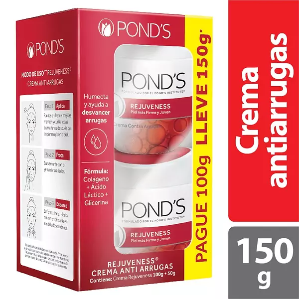 Crema Ponds Rejuvenes 100g + 50g