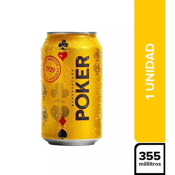 Cerveza Poker Lata 330ml