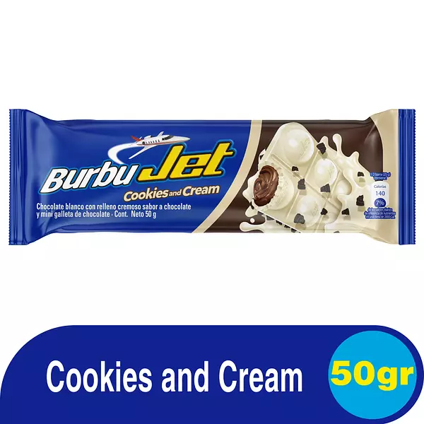 Chocolatina Jet Burbuja Cookies And Cream 50g