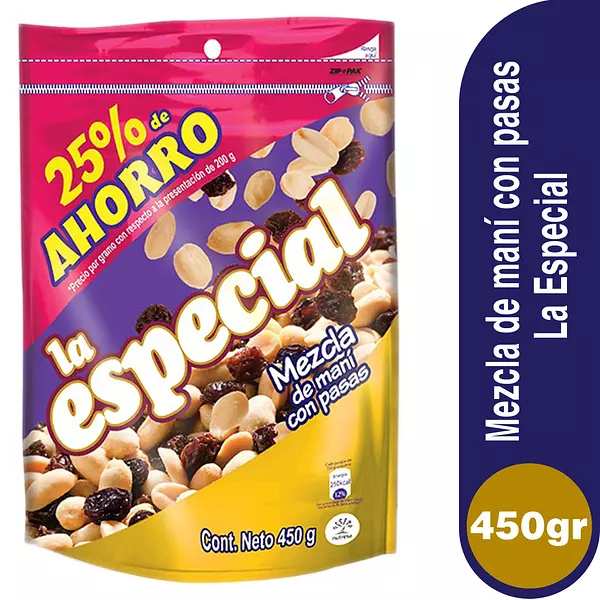 Mani La Especial Mix Pasas 400g