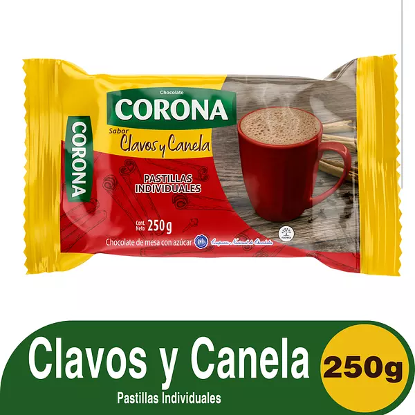 Chocolate Corona Clavo y Canela 250g