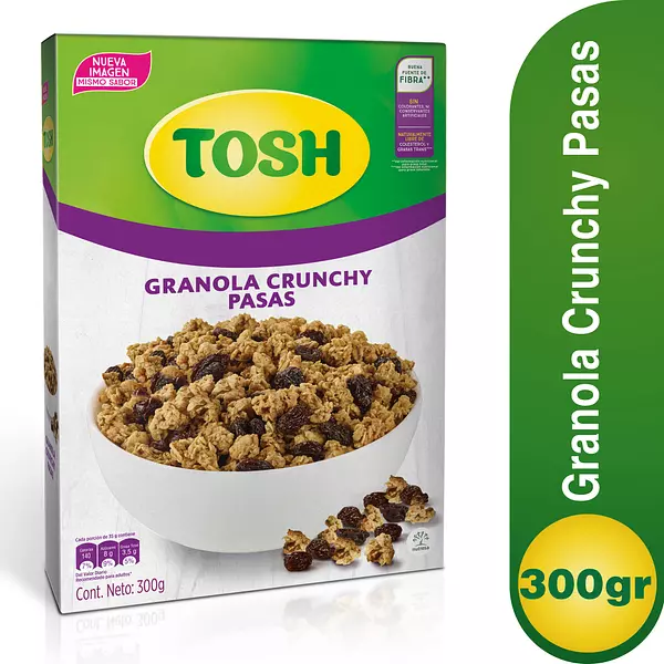 Granola Tosh Crunchy Pasas 300g